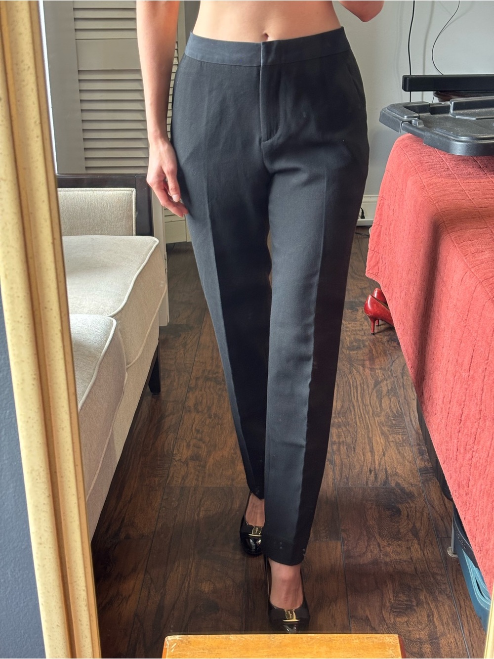 BCBGMaxAzria Black Tailored Tapered Pants